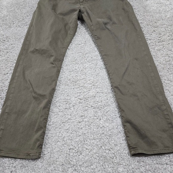 Mavi Jeans Mens 35x30 Green Zach Straight Leg Stretch Midrise Preppy - Picture 2 of 12